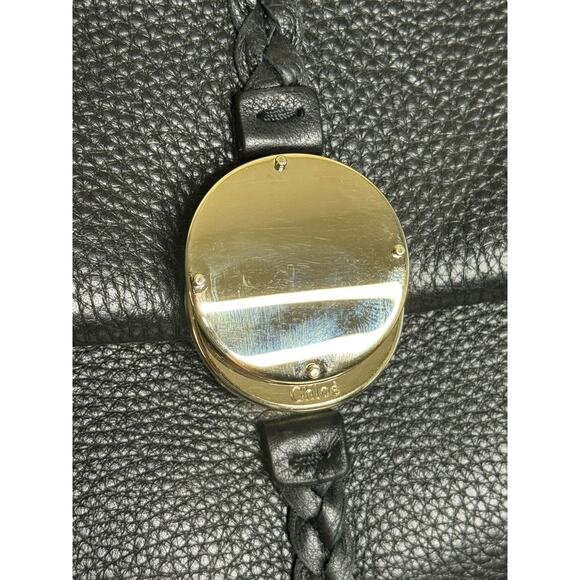 Chloe NWT Penelope Large Top-Handle Bag in Black Smooth Grained Leather - Picture 14 of 16